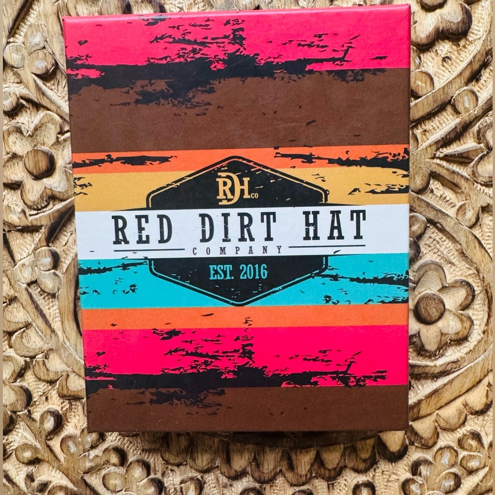 Red Dirt Hat Company Brown and Multicolor Card Holder and Money Clip NWT - Picture 6 of 7